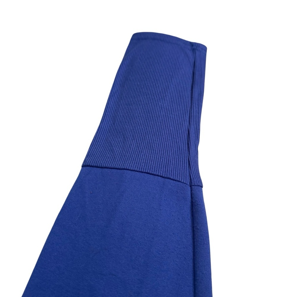 Faith Cross Christian Hoodie Blue Asymmetrical Wrap Pullover Women’s Large - Picture 8 of 10